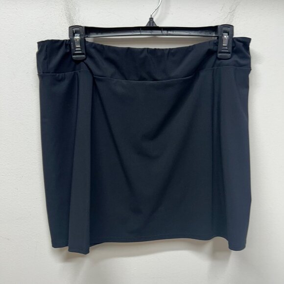 NWT Jude Connally Morgan Black Stretch Pull-On Skirt Skort L - Picture 6 of 8